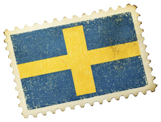 PNG Swedish flag square paper stamp swedish swedish flag blackboard.