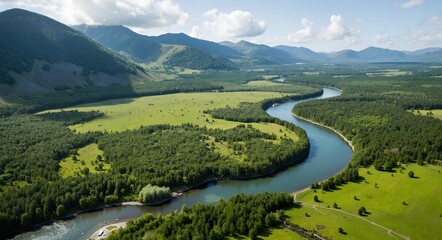 lake in the mountains