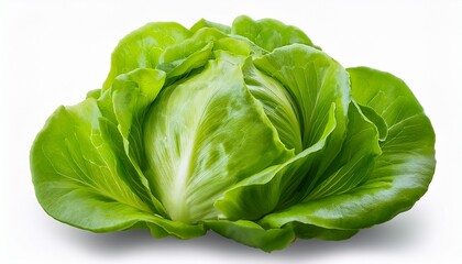 Green Butterhead Lettuce Isolated On Transparent Background Png