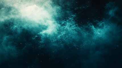 Fototapeta premium Dark abstract grainy background with smooth white teal and black gradient texture perfect for banners posters headers and modern graphic design with minimal futuristic style and subtle lighting effect