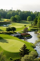 golf course on the river