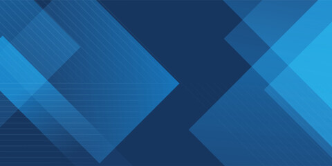 Futuristic Blue Abstract Background with Dynamic Lines