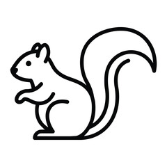 Squirrel 2 silhouette vector icon set