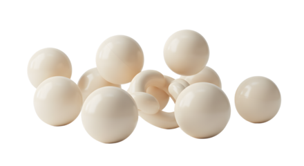 BABY TOYS - White billiard balls isolated on white background with realistic shadows, perfect for pool game or sports design