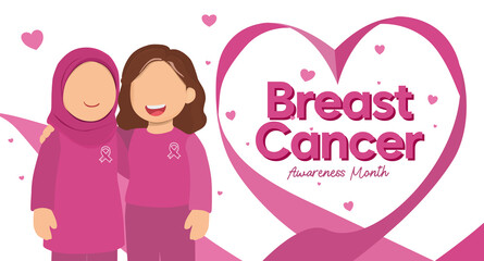 Breast Cancer Awareness Month Illustration