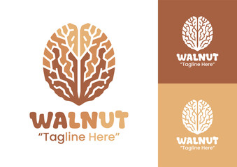 Walnut Logo Organic Gourmet Product Identity