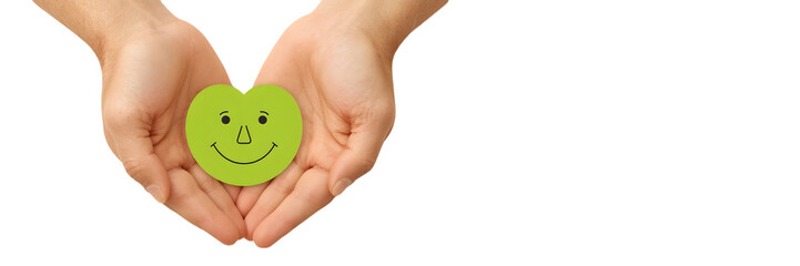 Empathy: Symbol of Kindness: A pair of hands tenderly cradles a symbolic heart, evoking feelings of compassion and care. The gesture represents the values of love and positivity.