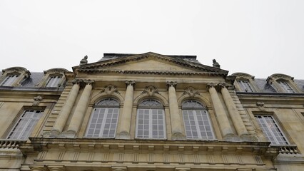 Majestic chateau de vaux le vicomte, exploring french baroque architecture. Action