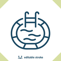 Swimming Pool Icon. Swim, Pool