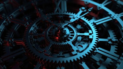Intricate Clockwork - A Study in Time and Mechanical Precision.