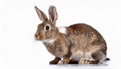 Fototapeta premium Rabbit Isolated On A White Background