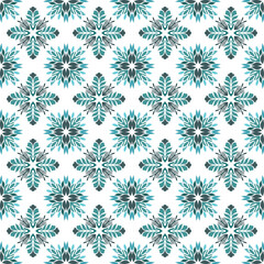 Seamless black and grey floral background with leaves. Hand drawn minimal abstract organic shapes pattern. Vector black abstact pattern with grey leaves