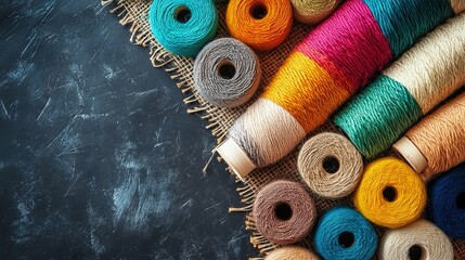 Sustainable Art Techniques for Fiber Arts, Isolated on Transparent Background