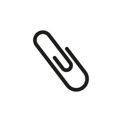 Paperclip icon design template isolated