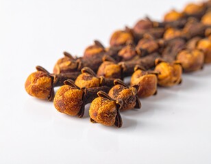 Obraz premium dry cloves on white background 