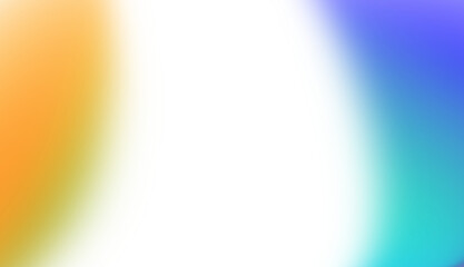 Abstract gradient band of orange blue and teal colors with black central area seamless pattern