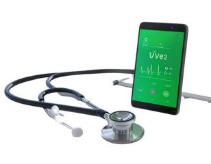 Smart Health Monitoring Device – Electronic Stethoscope PNG 