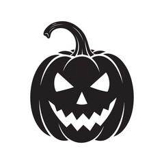 Black and White Stipple Jack-O'-Lantern for Halloween