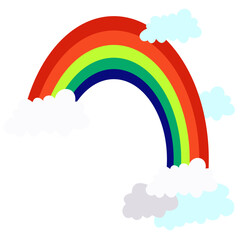 rainbow doodle for illustration