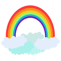 rainbow doodle for illustration