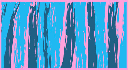 pink and light blue brush background with abstract brush line pattern.