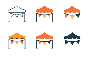 Festival Logo Variations. Community celebrations (local festivals, public events). Set Logo of Community celebrations (local festivals, public events): Street