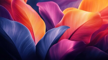 Vibrant abstract visual for a dental care app focused on health and wellness.