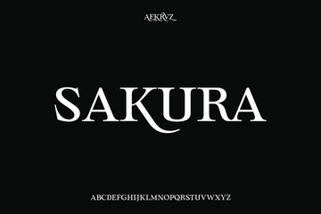 Display alphabet font vector design suitable for headline, poster, logo, magazine and many more