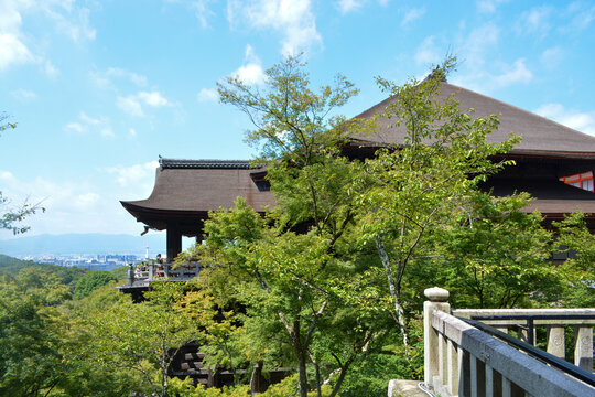 Japnese temple Kiyomizu at Kyoto, a UNESCO World Heritage Site