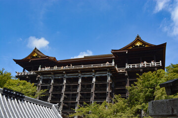 Obraz premium Japnese temple Kiyomizu at Kyoto, a UNESCO World Heritage Site