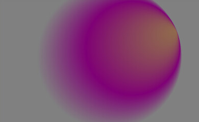 Obraz premium Abstract magenta and orange orb shape color blend isolated on white background