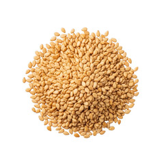 Pile of toasted sesame seeds a heap