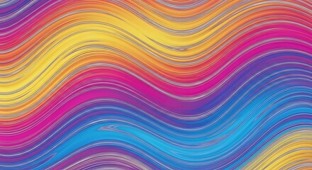 Colorful Wave Abstract Background.
