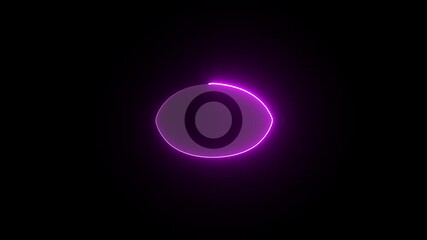 Minimalist black eye icon blinking with a sparkle animation.Eye Icon icon Isolated on White Background – Clean Minimalist Visual for UI, Apps & Design. - Powered by Adobe
