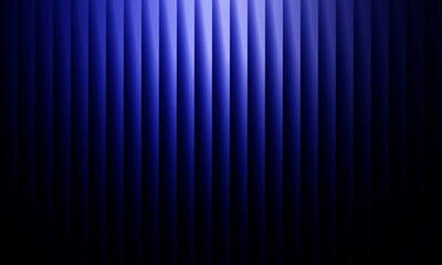 Abstract blue vertical stripes gradient backdrop with subtle spotlight effect
