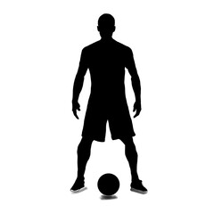 soccer player silhouette