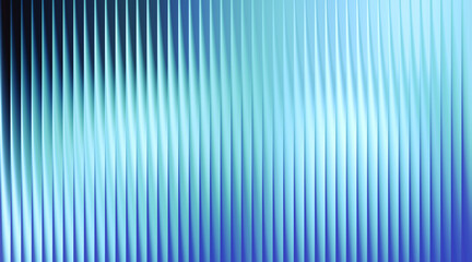 Abstract blue teal gradient vertical ribbed pattern soft lighting background