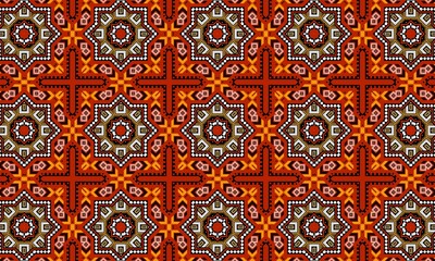 Geometric pattern repeat design abstract art textile fabric print ethnic backdrop decorative ornament background