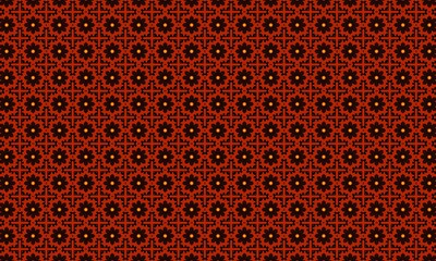 Floral pattern red black flower design seamless texture decorative background wallpaper textile fabric repeat