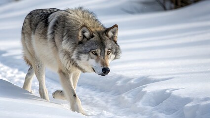 Obraz premium wolf in snow