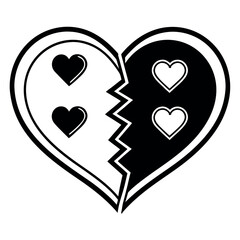 Breakup Day black color design, solid white background (3).eps