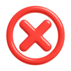 Obraz premium PNG Red 3D cross symbol illustration.