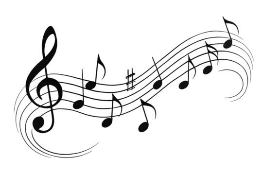 vector illustration of a musical notes