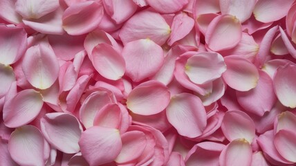 Fototapeta premium Elegant pink rose petals background, ideal for romantic designs and celebrations