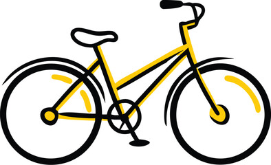Fototapeta premium bicycle silhouette vector illustration on white ba.eps