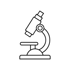 Illustration of a simple microscope on transparent background