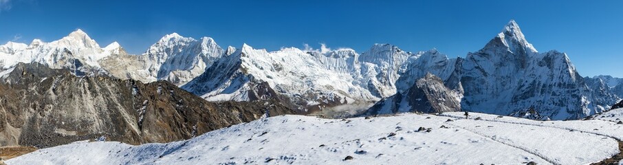 Mount Makalu Ama Dablam peak Nepal Himalaya mountain