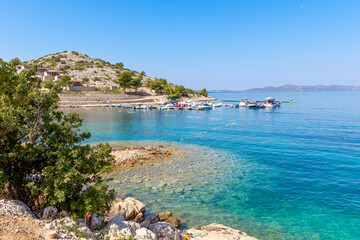 Beautiful Adriatic coast with rocky coastline