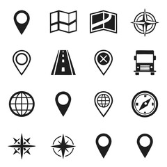 Vector navigation ui ux silhouette icons pack scalable for apps and websites vector