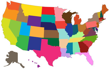 USA map. vector file	